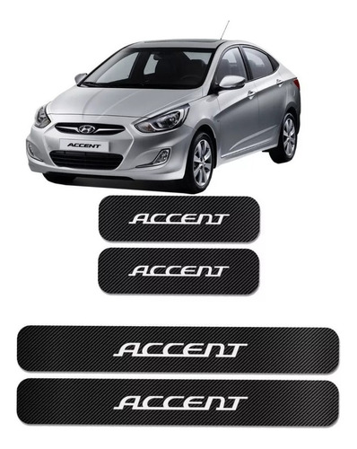 Sticker Protección De Estribos Puertas Hyundai Accent