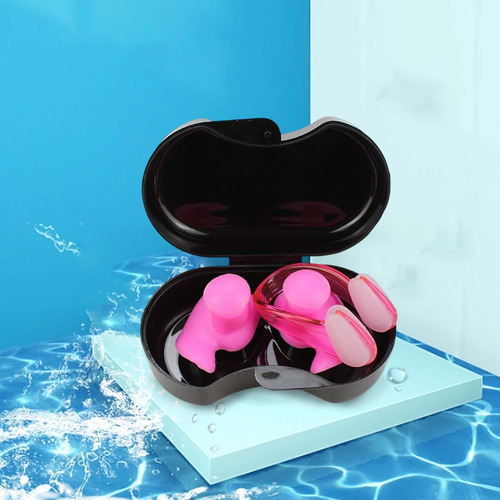 Fs 2 Juego De Tapones Para Los Oídos Para Natación, Rosa