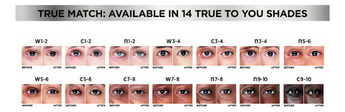 Creme Loreal True Match Para Os Olhos Em Um Corretivo Tom Dark C7-8