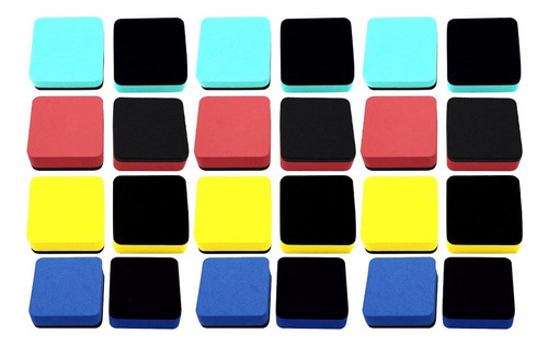 24pcs Práctico Borrador De Pizarra Blanca Mini Borrador De T