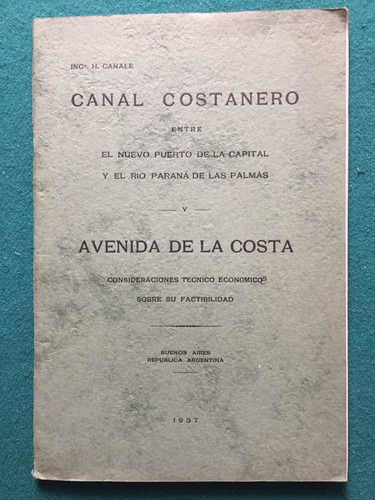 Canal Costanero Entre El Puerto Y Río Paraná De Las Palmas