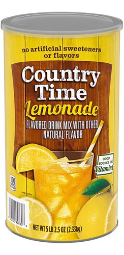 Pack 6 Limonada Original Country Time 2.3kg Importado