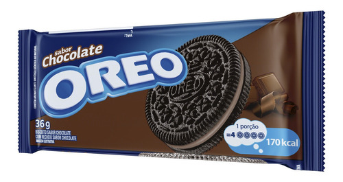 Imagem 2 de 4 de Biscoito Recheado Chocolate Oreo 36g