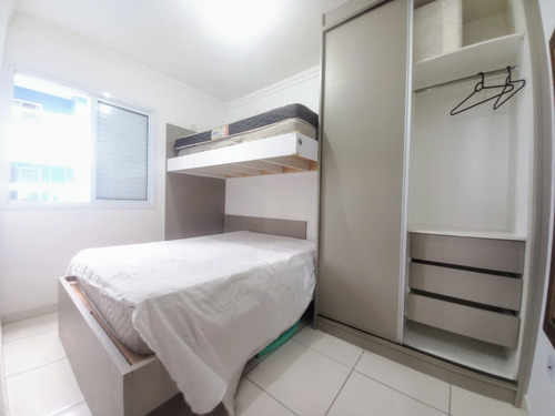 Apartamento A Venda Em Praia Grande Com Vista Para O Mar