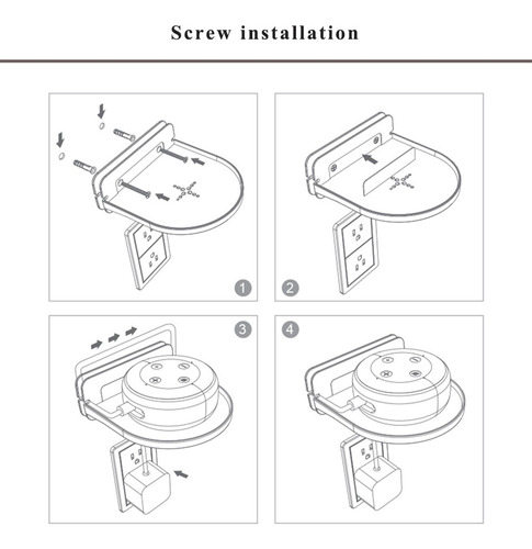 Soporte De Montaje En Pared Seguridad Interior Exterior