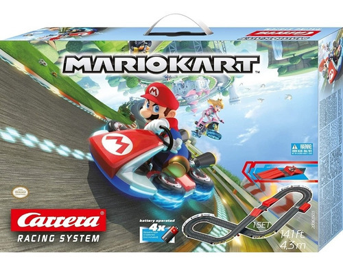 Pista Electrica Mario Kart Carrera Go 5.3 M Color Negro