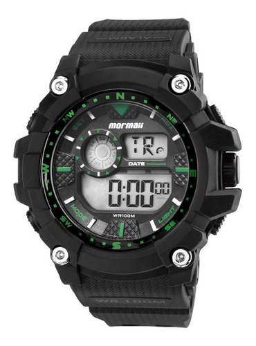 Relógio Digital Masculino Mormaii Wave Preto Envio 24h