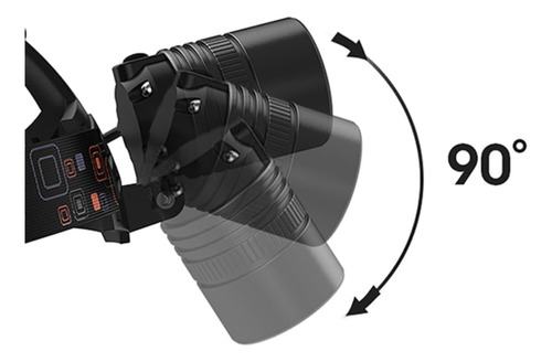 Linterna Led Edward Con Batería Recargable Zoom Telescópico Color De La Luz Color De La Linterna