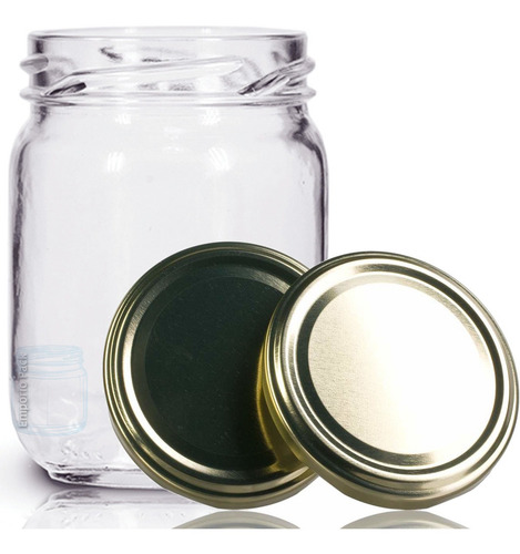 Imagem 2 de 6 de 12 Potes De Vidro Conserva 200ml Com Tampa E Lacre