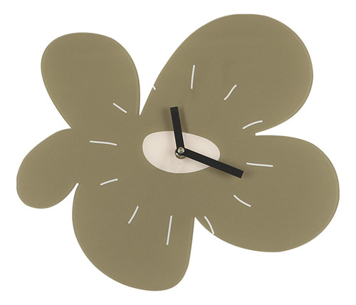 Relojes De Pared Silenciosos Simples Muebles De Arte De Flor