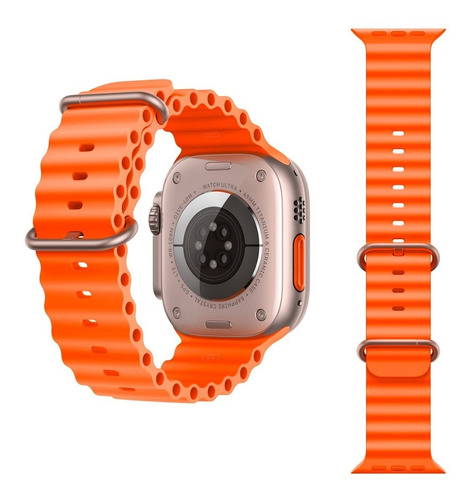Pulsera Ocean para Apple Watch Ultra de 49 mm, 45/44/42/41/40 mm, color naranja