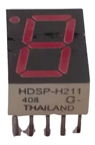 Led Display A.c Rojo 7 Seg Hdsp-h211 10 Patas X6 Unidades