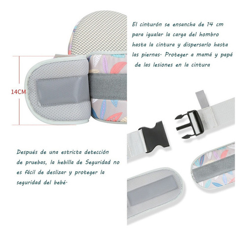 D Mochila Porta Bebes Ergonómica Asiento Multifuncional