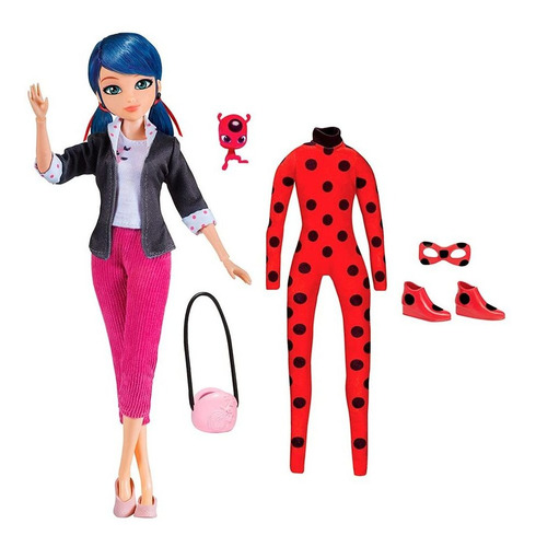 Miraculous Ladybug & Marinette Fashion Doll Con 2 Atuendos