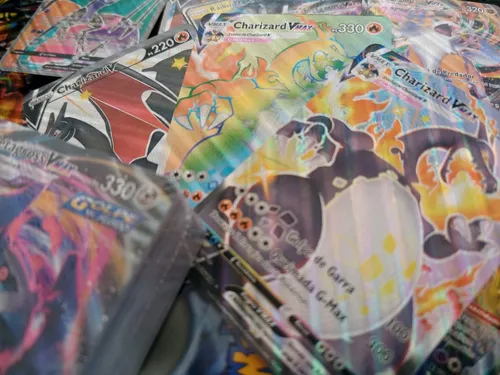Kit Charizard V Shiny +54 Cartas Pokémon V Vmax Gx Holo Kit Charizard V Shiny +54 Cartas Pokémon V Vmax Gx Holo