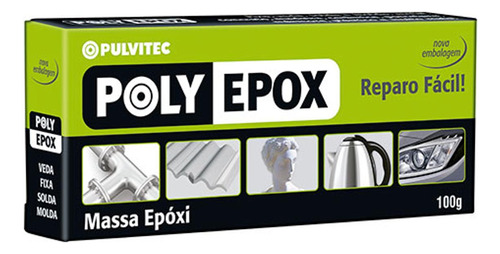 Polyepox 100gr Pulvitec - Kit C/12 Unidades