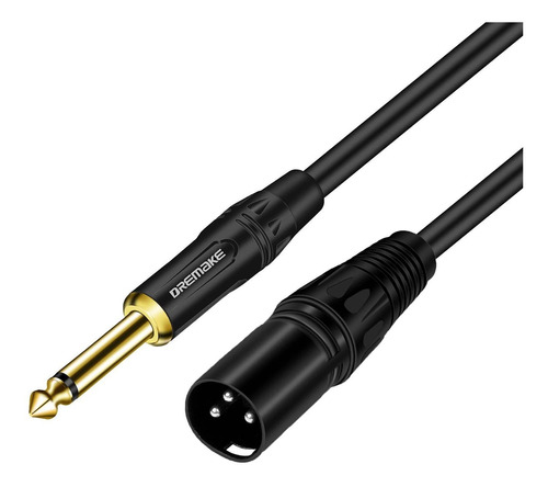 Mono 6,35 Mm 14 Cable De Audio Ts Macho A Xlr Macho, Co...