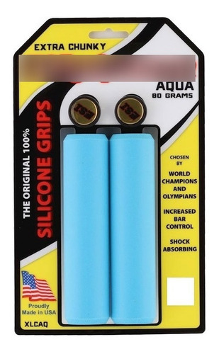 Alças de bicicleta Esi Grips Extra Chunky Color Aqua