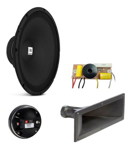 Woofer Jbl 15pw Pro + Driver D220ti + Corneta 15x5 + Divisor