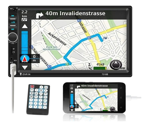 7 Pantalla Táctil Video Radio Coche Audio Reproductor Blueto