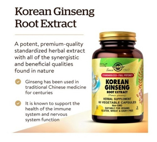 Raíz De Ginseng - 60 Uds