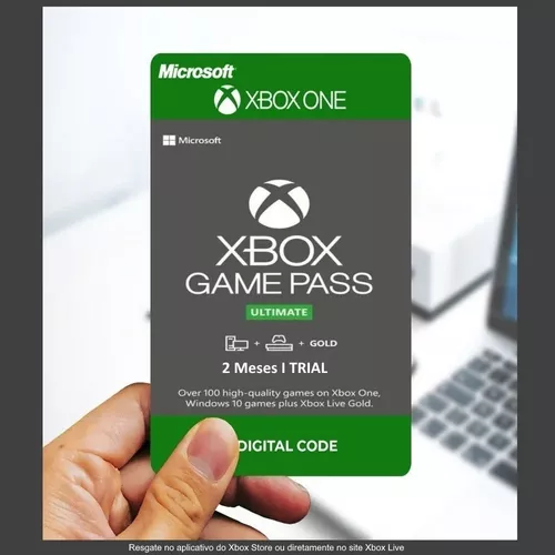 Xbox Game Pass Ultimate 12 Meses Código De 25 Digitos - Escorrega