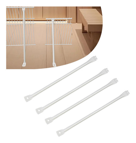 Soporte De Estante De Alambre De 4 Piezas 49 X 2,9 Cm