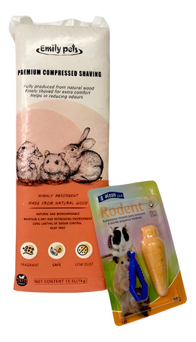 Alimento Extrusado P/ Roedores + Viruta + Rodent