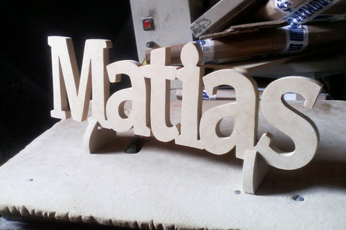 Mathias Matias Nombre En Madera Letras En Mdf