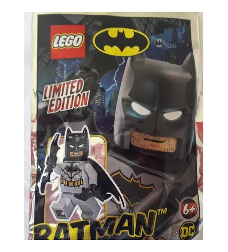 Lego Mini Figura Batman Con Fascículo Bloques Traje Gris 