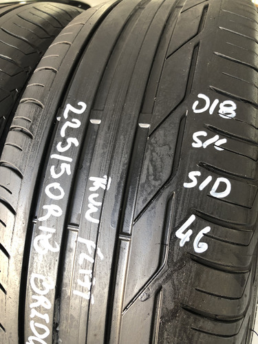 Kit 02 Pneus 225/50r18 Bridgestone Turanza T001 Rft (usados) (Usado)