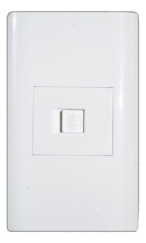 Placa Blanca, De Conexión A Modem/internet Lucek B53003 Color Blanco Corriente nominal 0 A Voltaje nominal 0V