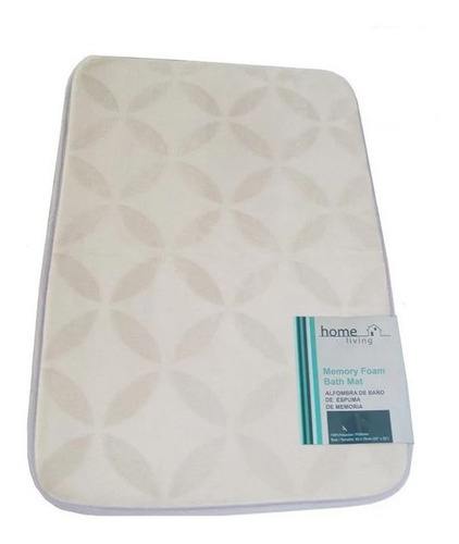 Alfombra Microfibra 50 X 77 Cm Circulos Grises