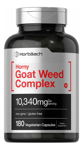 Horbaach Horny Goat Weed Complex 10,340mg 180 Cápsulas
