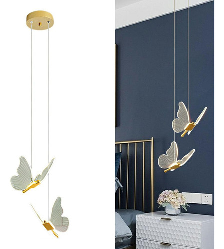 A Para J0yf Lámpara Colgante Con Forma De Mariposa Para