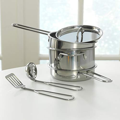 Juego De Utensilios De Cocina Kidkraft - 11 Piezas Metálicas