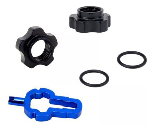 2 Adaptador De Tuerca De Válvula Presta A Llave Presta Para