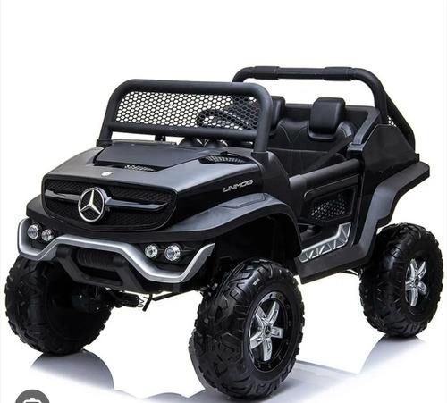 Carro Infantil Eléctrico Campero Mercedes Benz Unimog Negro