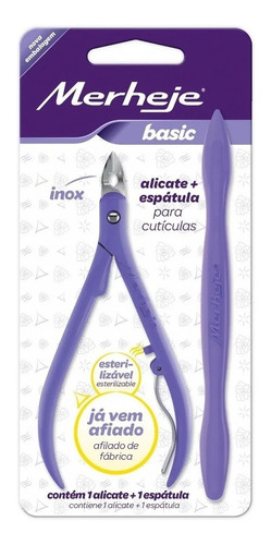 Merheje Basic Alicates + Espátula Para Cutícula