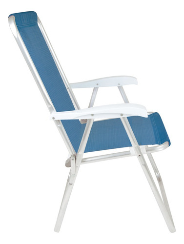 Silla Alta Conforto En Aluminio Sannet Mor Azul Claro Color Celeste
