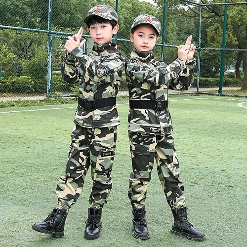 Uniforme Militar Del Ejército Para Niños, Set De Entrenamien
