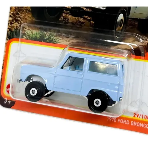 Miniatura Carrinho Ford Bronco Antigo 1970 Matchbox Coleção Cor