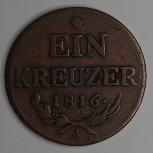 Ein Kreuzer - 1816 - Austria - Moneda De Cobre