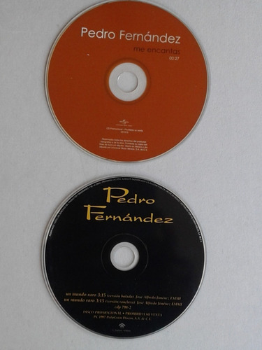 Cd Pedro Fernandez Un Mundo Raro Y Me Encantas / Promocional (Usado)