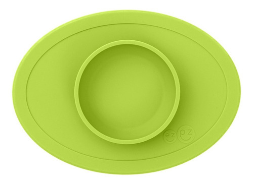Plato Para Bebé Autoadherible De Silicón Ezpz Tiny Bowl Color Verde
