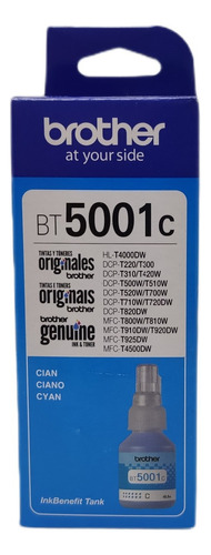 Recambio de tinta Brother Cyan Dcp T310 510 910 Hl T4000 T4500