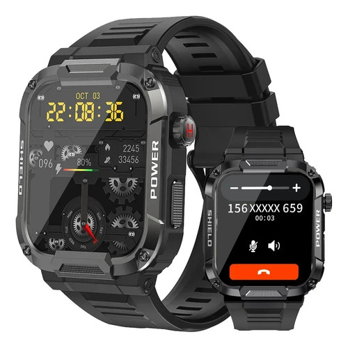 Reloj Inteligente Militar Hombres Bluetooth Smart Watch 2024