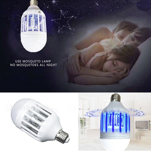 Eliminador De Mosquitos De 15w Foco Mata Insectos Lampara