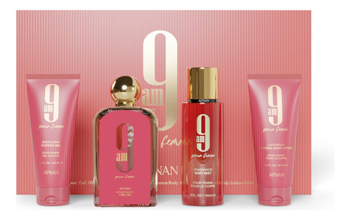 Set De Regalo Afnan 9 Am Pour Femme Eau De Parfum 100 Ml Con
