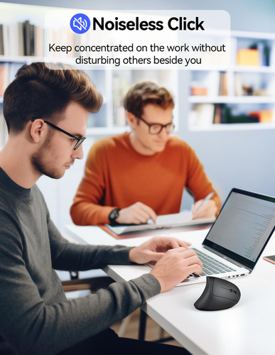 Ratón Tecknet Ergonómico Recargable Vertical Inalámbrico